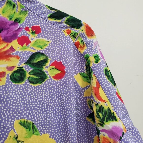 Victoria's Secret Vintage 90s Gold Label Mixed Print Slip Negligee + Robe Set P - Picture 3 of 9